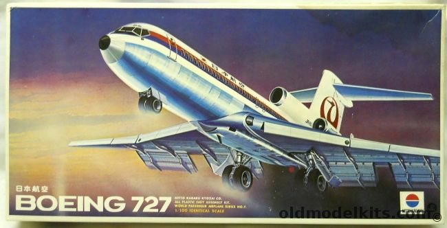 Nitto 1/100 Boeing 727-200 - JAL (Japan Air Lines 727), 190-500